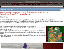 Tablet Screenshot of kinderzahnarzt-praxis.info